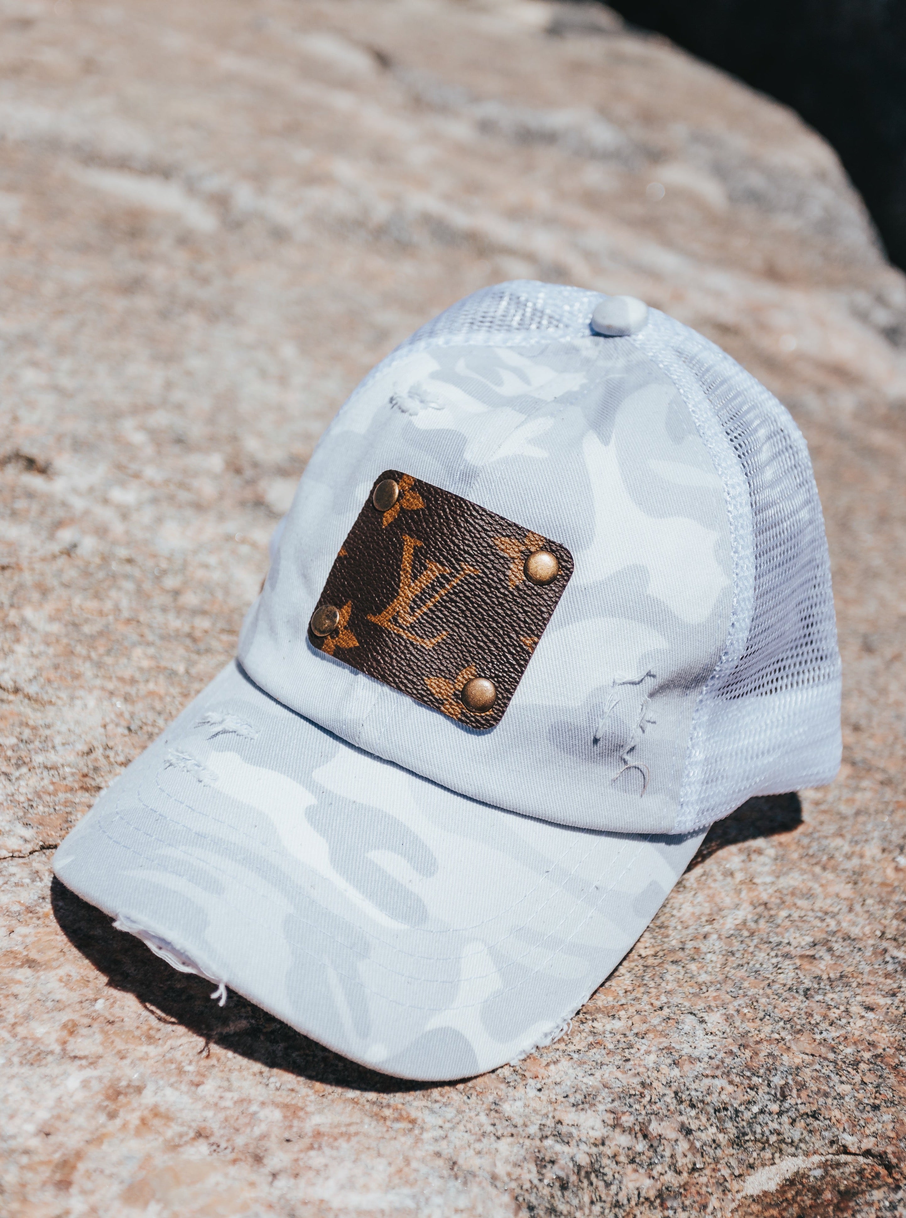 Upcycled Camo LV Hat – Be & Believe Boutique