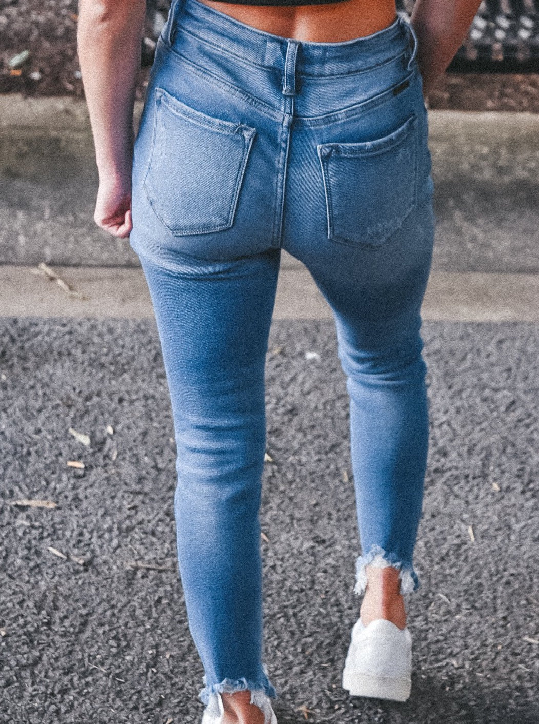 High Rise Skinny Ankle Jeans