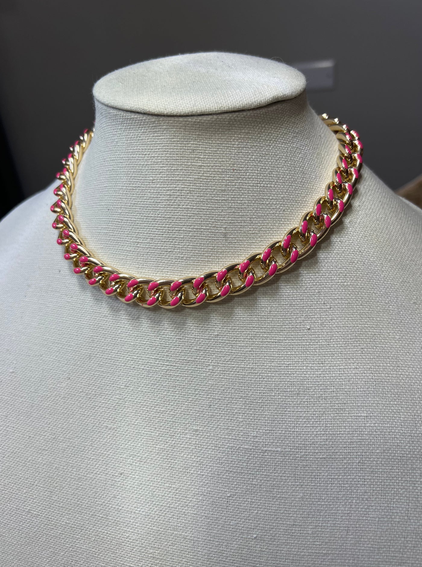 Pink Chain Necklace